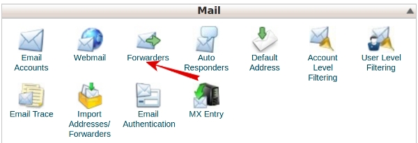 مدیریت ساخت ایمیل فورواردر - Email Forwarders