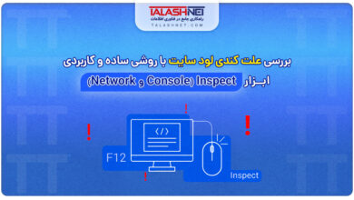 بررسی علت کندی لود سایت با روشی ساده و کاربردی: ابزار Inspect (Console و Network)
